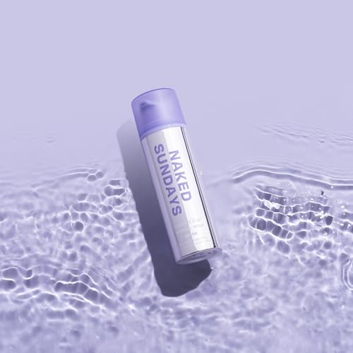 Naked Sundays CabanaClear SPF 50 Water Gel Serum - Daily Lightweight & Hydrating SPF Sunscreen Hyaluronic Acid & Vitamin E, Broad Spectrum, Oil-Free, Silicone Free, Fragrance-Free for All Skin Types
