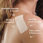 ScarAway Advanced Silicone Scar Sheets, Medical Grade Variety Pack Silicone Strips, Scar Treatment & Prevention for Surgical, Burn, Body, Acne, Hypertrophic & Keloid Scars, 8 Reuseable Sheets