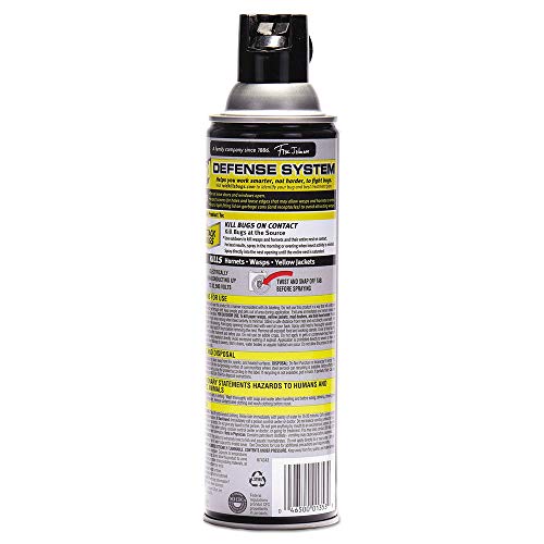 Raid Wasp and Hornet Killer Spray, Kills the entire nest, Kills Paper Wasps, Yellow Jackets, Mud Daubers and more, 14 oz (Pack of 12)