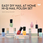 Morovan Nail Polish Set Fingernail: Quick Dry Nail Polish Kit Regular Nail Polish Bulk 0.25 oz Finger Nail Polish Pack Glossy Toenail Polish DIY Gifts for Women