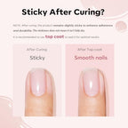 modelones Builder Nail Gel with Gel Base and Top Coat, Nude Pink Color Builder Nail Kit for Apex Building Thickening Extension, LED Lamp Cured Color Base Shine Finish Top Coat 10ml Home DIY Salon