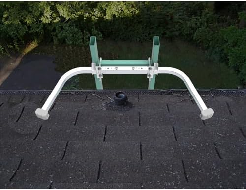 Ladder Stabilizer,Heavy Duty Aluminum Extended Ladder Accessory for Roof Gutter Cleaning Tools,Ladder Stand-Off Wing Span/Wall Ladder Hooks with Non-Slip Rubber Bottom pad.(Patent)
