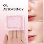 Erinde Oil Blotting Sheets for Face with Mirror and Puff, 300 Sheets Oil Blotting Paper for Oily Skin, Face Oil Absorbing Sheets, Natural Oil Control Film, Absorb Excess Oil, Makeup Friendly