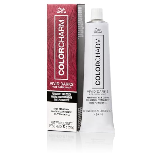 COLORCHARM VIVID DARKS Permanent Cream Color Vibrant Color for Dark Hair Nourishing Vegan Formula No Bleach Needed