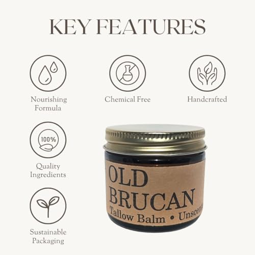 Grass-fed Beef Tallow Balm | Organic Skin Care | Handmade Natural Lotion | 2 fl oz (Unscented)