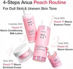 Anua Peach 77 Niacin Essence Toner 250ml / Brightening Toner for Face, Niacinamide, Panthenol, Ceramides, Facial Toner for Glass Skin, Korean Skin Care (8.45 fl.oz.)