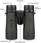 Vortex Optics Diamondback HD 10x28 Binoculars - HD Optical System, Non-slip Grip, Waterproof, Fogproof, Shockproof, Included Carry Case - Unlimited, Unconditional Warranty