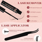 Higu clace DIY Lash Extension Kit, 320pcs Lash Clusters Kit, with Lash Bond and Seal Cluster Lashes Glue Remover Lash Applicator for D curl Eyelash Extension Natural Look at Home(30D+40D-Kit)