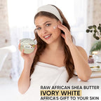 Pure African Shea Butter Raw Organic, White Ivory 100% Natural Unrefined | For Body & Hair Scalp Non GMO - 32 oz