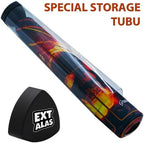 MTG Playmat TCG Playmat -Includes Storage Tube and 7 Dice-Experience Top-Tier Quality and Edge-Locking Waterproof and Non-Slip Mat! (playmat with Zones, 2-A Vicious fire-Breathing Dragon)