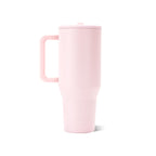 HydroJug Traveler 40oz, Insulated Tumbler with Handle & Straw, Pink Sand