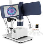 Andonstar AD203S HDMI Digital Microscope for Error Coins with Metal Stand, Handheld Portable USB Microscope Kit for Kids&Adults, 4" LCD Screen, Photo/Video Capture, Windows/Mac PC Compatible(Navy)