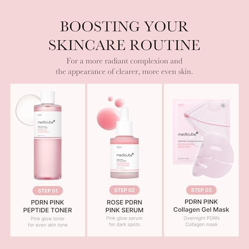 Medicube Salmon DNA PDRN Pink CICA Soothing Toner I Pink Glow Toner for Skin Boosting, Soothing and Calming, Uneven Skin Tone, Peptide & Niacinamide, Korean Skin Care (250ml / 8.45 fl. oz.)