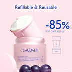 Caudalie Resveratrol Lift Retinol Alternative Firming Cashmere Cream, Anti-Aging Moisturizer with Resveratrol, Hyaluronic Acid & Vegan Collagen, Refill Pod, 1.6 oz