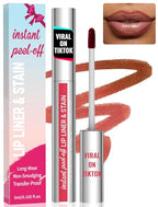 iMethod Lip Stain - Lip Liner Stain, Natural Long Lasting Lip Stain Peel Off, Waterproof Stay On All Day, Transfer-Proof, Highly Pigmented, Instant Peel Off Lip Stain Color, Cocoa
