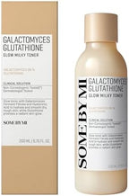 SOME BY MI Galactomyces Glutathione Glow Milky Toner - 6.76Oz, 200ml - Hydrating & Brightening Korean Milky and Rice Toner with Glutathione & Vitamin C for Smooth, Radiant Skin - Korean Skin Care