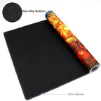 MTG Playmat, TCG Card Game Playmat, Stitched Edge, Non-Slip Rubber Bottom - 24 x 14 inch - Plains