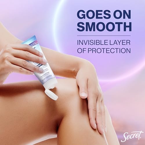 Secret Whole Body Deodorant Dry Feel Cream + Absorbs Sweat for Women, Completely Clean Scent, Aluminum Free Deodorant, 72 HR Odor Protection, 3.0 oz