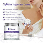 Magnesium Lotion for Sleep,Magnesium Cream for Sleep Magnesium Butter Soothes Muscle Tension Magnesium Lotion for Kids Topical Magnesium Butter for Calm & Relaxation - Lavender - 4fl oz