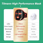 Red Light Therapy Mask for Face, Blue Red Infrared Photon Light Therapy Facial Skin Treatment Mask, LED Face Mask, Beauty Skin Care Tools, 7 Colors-288 LEDs