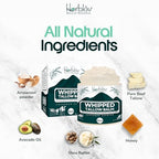 Beef Tallow Balm – Natural Grass Fed Whipped Tallow and Honey All Purpose Balm – Moisturizing Face and Body Lotion for Eczema, Cracked, Dry, Itchy, Irritated Skin – Skin Repair Made in USA (Lavender)