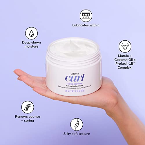 COLOR WOW Curl Wow Coco-motion Lubricating Conditioner – Weightless conditioner instantly moisturizes deep inside strands for silky-soft, bouncy, springy curls