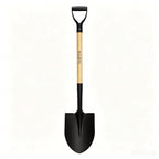 KOLEIYA 41 Inch Round Point Shovel for Digging,Heavy Duty Garden Shovel with D-Handle,Wooden Handle,Ideal for Gardening,Landscaping,Beach,and Snow Removal