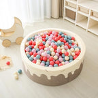 GOGOSO Ball Pit Balls for Toddler, Baby Plastic Playballs Kids Soft Pastel Pelotas Non-Toxic BPA-Free,Cream Pink+Blue+Purple+White,100 Balls