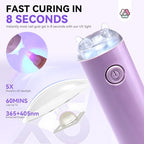SAVILAND Solid Nail Glue Gel & Nail Glue Remover Kit: U V Light for Nails Complete Nails Tools for Press Ons Strong Nail Glue Gel Handheld Gel X Lamp for Gel Nails and Quick Press On Nail Remover