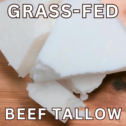 Tallow Balm - Whipped & Handmade - Moisturizing Face and Body Cream/Butter -Unscented - Hydrating - Vitamins A, D, E, K - Sensitive & Dry Skin - Grass Fed Cows, 16 ounce (Warm Vanilla)