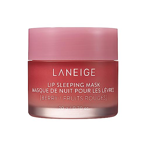 LANEIGE Lip Sleeping Mask - Berry: Nourish & Hydrate with Vitamin C, Antioxidants, 0.7 oz.