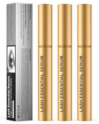 Eyelash Serum- Natural Comestic Eyelash Serum for Longer, Thicker Lashes & Brows, Boost Lash Serum Vegan & Cruelty-Free-Niacinamide, Centella Asiatica Leaf Extract(15 mL Gold)