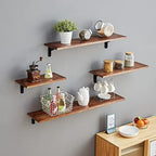 Heavy Duty Shelf Brackets 12 x 8 inches, 6 Pack Black Metal Shelves Supports, Load Capacity: 600 lb, Wall Mounted Angle L Floating Shelf Bracket, Rough Texture Powder Coating, HOME MASTER HARDWARE