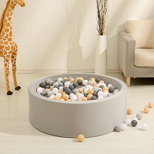 GOGOSO Ball Pits Balls for Toddlers Pack of 50 100 200 Plastics Shape Ball Non-Phthalate Non-BPA Non-Toxic 2.2-Inch Crush Proof Play Balls