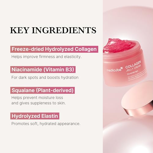 medicube Korean Collagen for Beginner: Collagen Overnight Wrapping Peel Off Facial Mask Pack and Collagen Jelly Cream (1.69 Fl Oz (50ml))