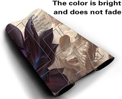 MTG Playmat, Game Play Mat for MTG TCG 24 x 14 inches Trading Card Inked Game Playmats with Storage Bag Smooth Rubber Surface Battle Game