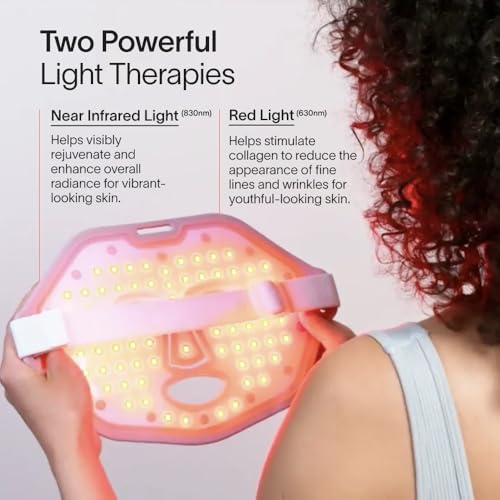 SolaWave Wrinkle Retreat Light Therapy Face Mask | FDA Cleared Red and Infrared Light Mask to Rejuvenate & Firm Skin | 10 Minute Anti-Aging Treatment