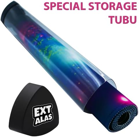 MTG Playmat TCG Playmat -Includes Storage Tube and 7 Dice-Experience Top-Tier Quality and Edge-Locking Waterproof and Non-Slip Mat! (playmat Without Zones, 1-Pretty Purple Fluorescence)