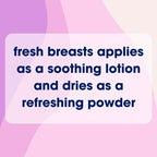 Fresh BREASTS Anti Chafing Deodorant Lotion to Powder, 3.4 Fl Oz (3 Pack) Anti Chafe Cream Whole Body Deodorant for Women, Inner Thighs & Areas that Sweat - No Talc, Aluminum and Fragrance