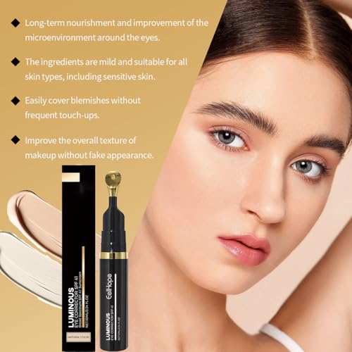 Luminous Eye Corrector，2025 New Under Eye Color Corrector for Dark Circles，Peach Color Corrector,Moisturizing And Lightweight-Brightens Skin Tone（Natural Colour）