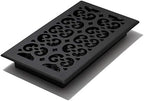 Decor Grates STH612 Classic Collection Floor Register, 6x12 Inches, Textured Black