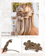 Yanibest 5 Pcs Flat Hair Clips - Stylish Lay Flat Claw Clips for All Hair Types,Multi-Styles Matte Non-slip Hair Clips for Women Girls Wedding Prom Party Hair Decorations