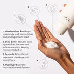 OUAI Thick Hair Conditioner Refill - Moisturizing Conditioner for Dry, Frizzy Hair - Keratin, Marshmallow Root, Shea Butter and Avocado Oil - Paraben, Phthalate and Sulfate Free Hair Care (32 Oz)