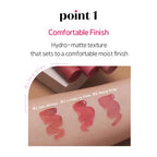 ETUDE Fixing Tint #01 Analog Rose (4g) | Long Lasting High Pigmented Liquid Lipstick | Waterproof Lightweight Matte Finish Lip Stain | Full Coverage | Korean Makeup, Kbeauty