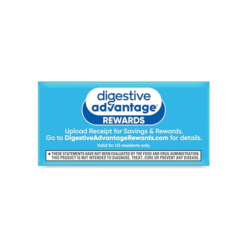 Daily Probiotic Capsule - Digestive Advantage 30 Capsules, Survives 100x Better, Lessens Bloating, Calcium, Promotes Digestive Health and Gut Flora, multi