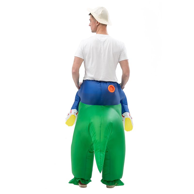 IRETG Inflatable Dinosaur Costume Adults, Funny Blow Up Suit Halloween