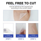 Silicone Scar Sheets - Gel Silicone Scar Tape (1.6” x 120”), Invisible Medical Grade Scar Silicone Strips, Transparent Removal Scar Patches for Keloids, Burn, C-Section, Acne