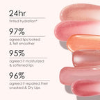 CATKIN Tinted Lip Balm Glitter Lip Stain Ultra Hydrating Lip Moistrurizer Chapstick with Vitamin E Nourishing For Cracked & Dry Lips 0.12 oz C15 Destiny - Wine Red