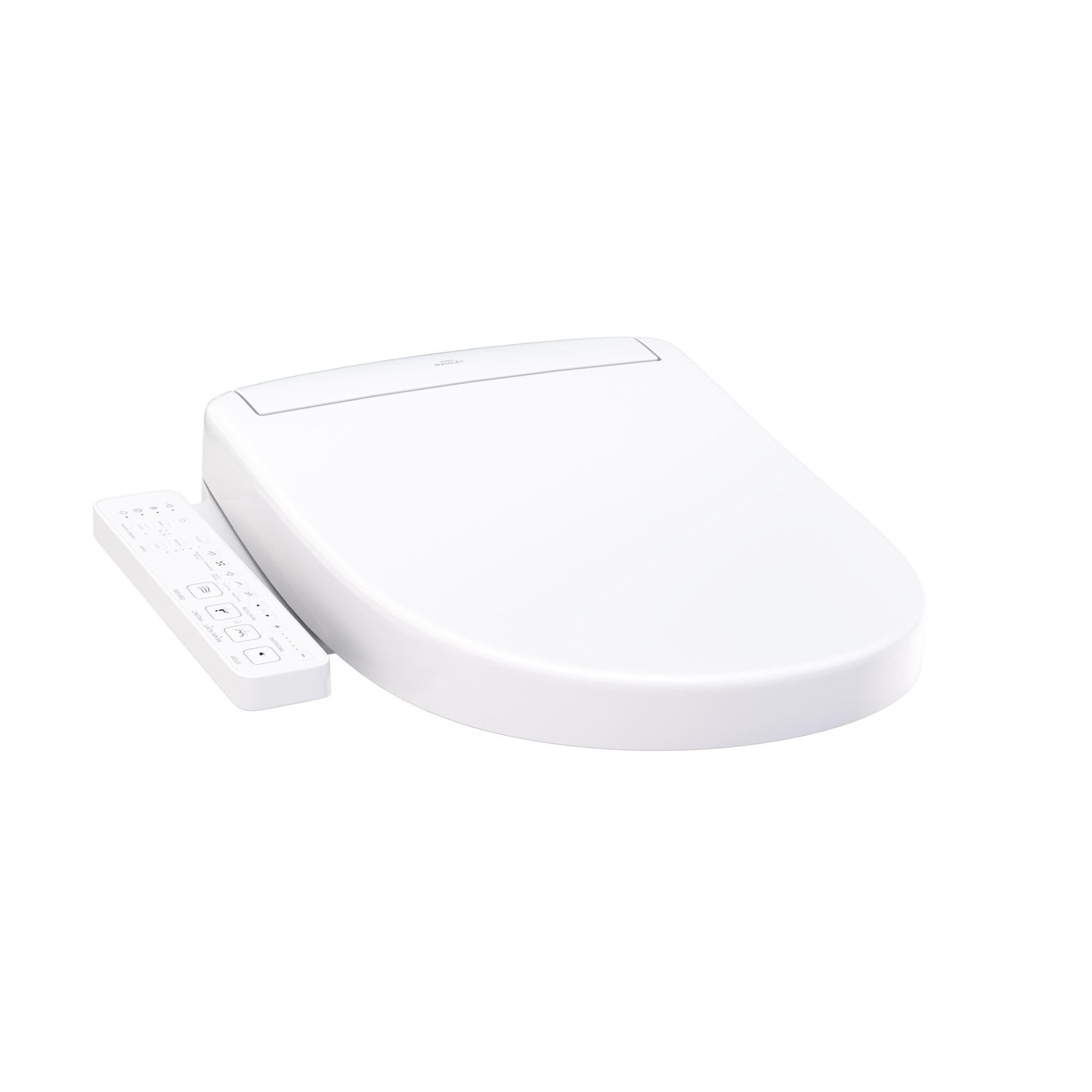 TOTO® WASHLET® S2 Electronic Bidet Toilet Seat with Instantaneous Water Heating, PREMIST and EWATER+ Wand Cleaning, Round, Cotton White - SW3345#01