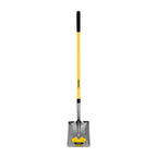 Truper Tru Pro Square-Point Shovel, 48-Inch Fiberglass Handle with 9-Inch Cushion Grip, Heavy-Duty Professional Digging & Transfer Shovel (Model PCL-F / 31199)